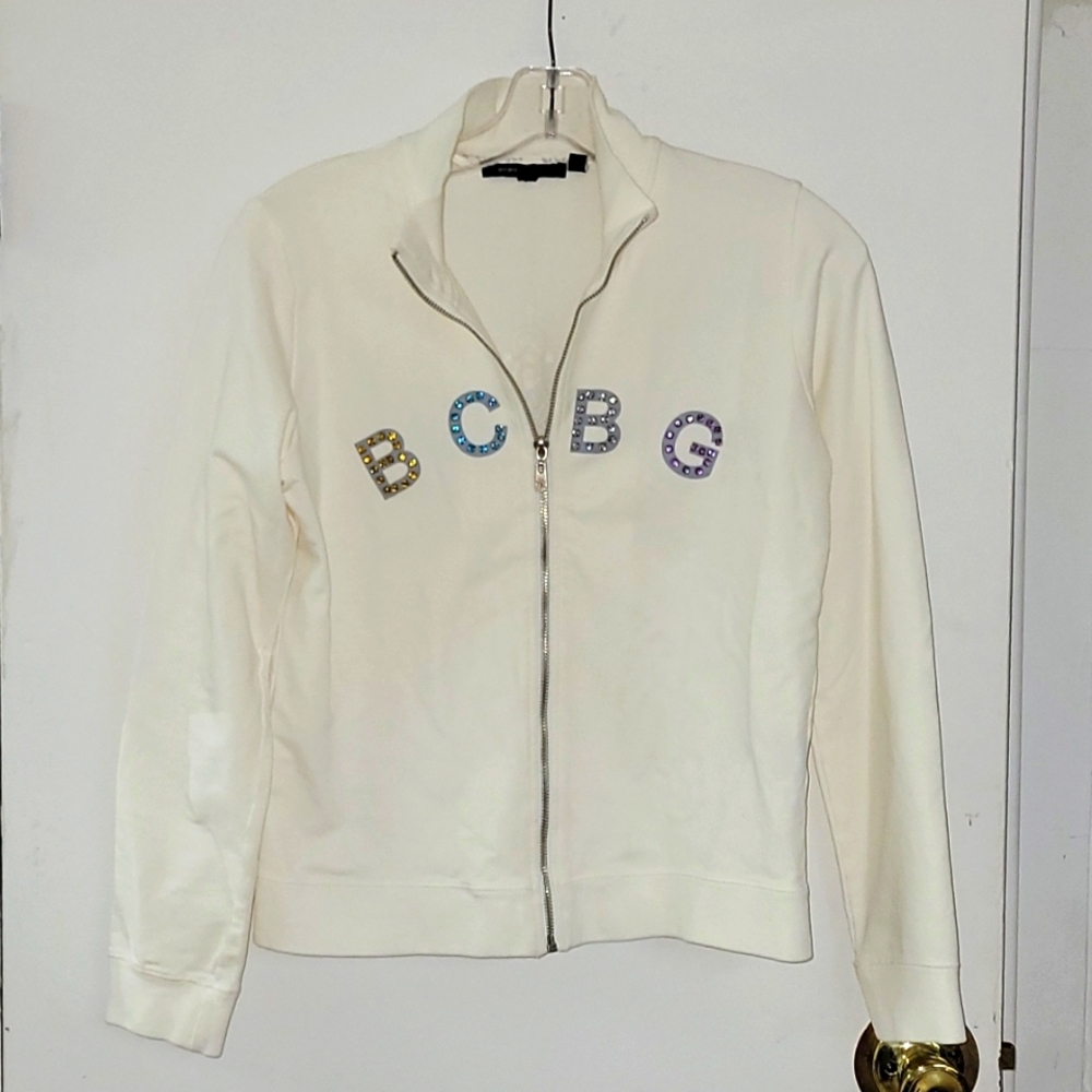 BCBG White Athletic Jacket New without tags